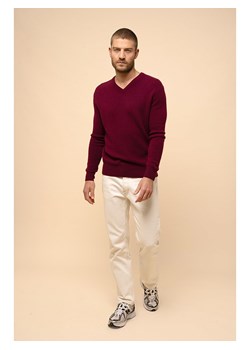 Just Cashmere Kaszmirowy sweter "Nathan" w kolorze bordowym ze sklepu Limango Polska w kategorii Swetry męskie - zdjęcie 178272077
