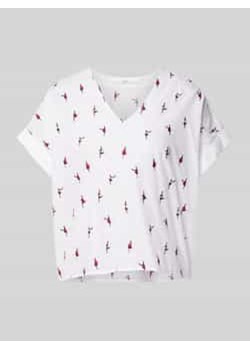 Bluzka o kroju regular fit z dekoltem w serek - id: 1551865 - marki Lanius - 178273527 Bluzka o kroju regular fit z dekoltem w serek ze sklepu Peek&Cloppenburg w kategorii Bluzki damskie - zdjęcie 178273527