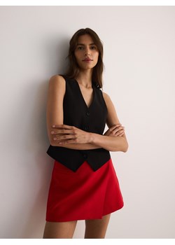 Reserved - Spódnico-szorty z wiskozą - czerwony ze sklepu Reserved w kategorii Spódnice - zdjęcie 178279406