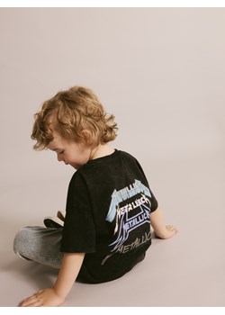 Reserved - Bawełniany t-shirt Metallica - ciemnoszary ze sklepu Reserved w kategorii T-shirty chłopięce - zdjęcie 178279456