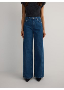Reserved - Jeansy wide leg - niebieski ze sklepu Reserved w kategorii Jeansy damskie - zdjęcie 178279687