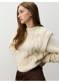 Reserved - Sweter z wełną - złamana biel ze sklepu Reserved w kategorii Swetry damskie - zdjęcie 178283827