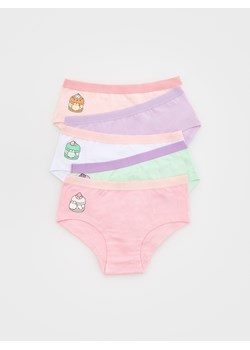 Reserved - Bawełniane majtki Pusheen 5 pack - wielobarwny ze sklepu Reserved w kategorii Majtki dziecięce - zdjęcie 178287526