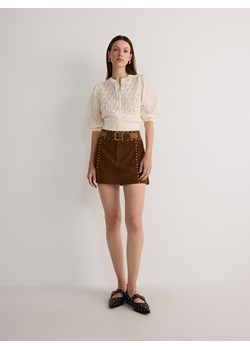 Reserved - Crochetowy sweter - złamana biel ze sklepu Reserved w kategorii Swetry damskie - zdjęcie 178289978