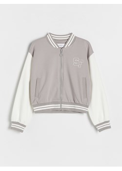 Reserved - Rozpinana bluza bomber - ciemnoszary ze sklepu Reserved w kategorii Bluzy dziewczęce - zdjęcie 178291045
