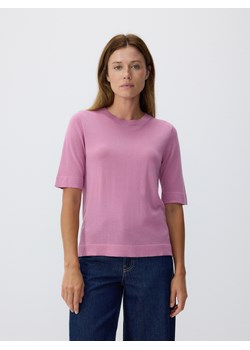 Reserved - Bluzka z domieszką jedwabiu - brudny róż ze sklepu Reserved w kategorii Bluzki damskie - zdjęcie 178291447