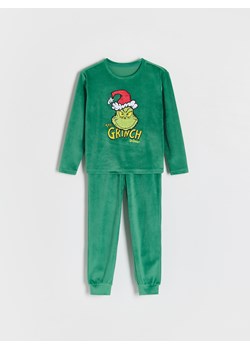 Reserved - Piżama Grinch - ciemnozielony ze sklepu Reserved w kategorii Piżamy dziecięce - zdjęcie 178291557