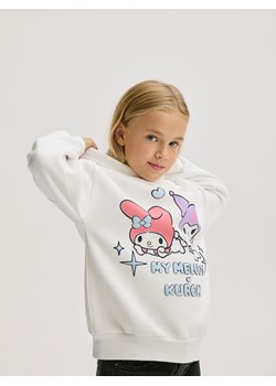 Reserved - Bluza z kapturem Kuromi i My Melody - złamana biel ze sklepu Reserved w kategorii Bluzy dziewczęce - zdjęcie 178291716