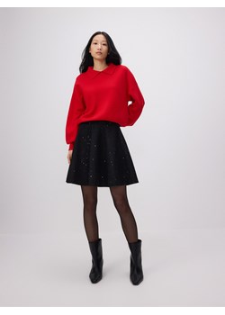 Reserved - Sweter z kołnierzykiem polo - czerwony ze sklepu Reserved w kategorii Swetry damskie - zdjęcie 178292986