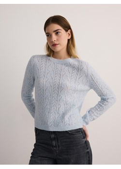 Reserved - Sweter z ażurowym wzorem - jasnoniebieski ze sklepu Reserved w kategorii Swetry damskie - zdjęcie 178293275