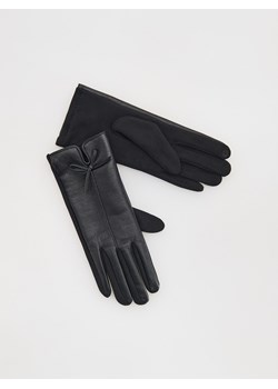 Reserved - Rękawiczki z imitacją skóry - czarny ze sklepu Reserved w kategorii Rękawiczki damskie - zdjęcie 178296328