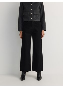 Reserved - Jeansy culotte z wysokim stanem - czarny ze sklepu Reserved w kategorii Jeansy damskie - zdjęcie 178297805