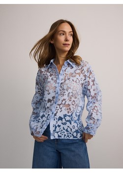 Reserved - Wzorzysta koszula z wiskozy - jasnoniebieski ze sklepu Reserved w kategorii Koszule damskie - zdjęcie 178299578