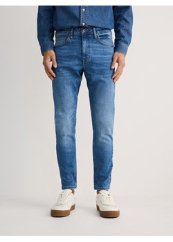 Reserved - Jeansy skinny z efektem sprania - niebieski ze sklepu Reserved w kategorii Jeansy męskie - zdjęcie 178300476