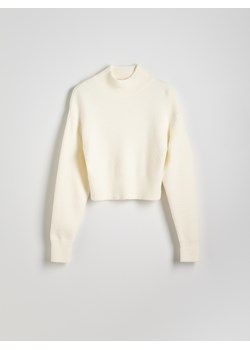Reserved - Sweter ze stójką - złamana biel ze sklepu Reserved w kategorii Swetry damskie - zdjęcie 178300759