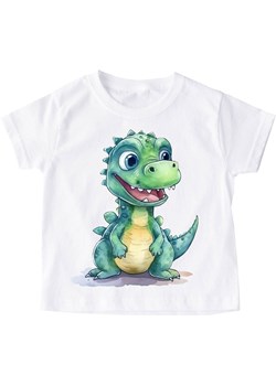 Koszulka z dinozaurem na Dzień Dinozaura - dinozaur51 ze sklepu Time For Fashion w kategorii Bluzki dziewczęce - zdjęcie 178303057