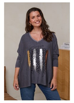 Curvy Lady Sweter w kolorze antracytowym ze sklepu Limango Polska w kategorii Swetry damskie - zdjęcie 178304128