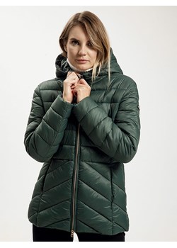 Cross Jeans Kurtka pikowana w kolorze ciemnozielonym ze sklepu Limango Polska w kategorii Kurtki damskie - zdjęcie 178304387