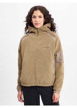 PEGADOR Kurtka damska - Bonny Teddy Fabric Mix Halfzip Kobiety Sztuczne włókno taupe jednolity ze sklepu vangraaf w kategorii Kurtki damskie - zdjęcie 178316356