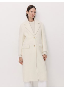 Reserved - Płaszcz z wełną - złamana biel ze sklepu Reserved w kategorii Płaszcze damskie - zdjęcie 178322579