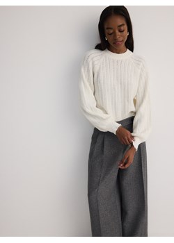 Reserved - Sweter z raglanowymi rękawami - kremowy ze sklepu Reserved w kategorii Swetry damskie - zdjęcie 178323226