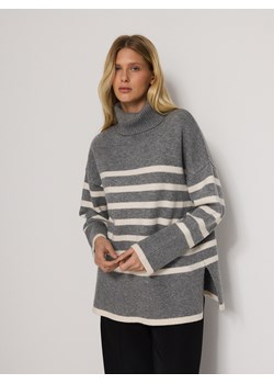 Reserved - Sweter z golfem - szary ze sklepu Reserved w kategorii Swetry damskie - zdjęcie 178323827