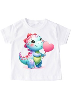 Koszulka z dinozaurem na Dzień Dinozaura - dinozaur84 ze sklepu Time For Fashion w kategorii Bluzki dziewczęce - zdjęcie 178324798