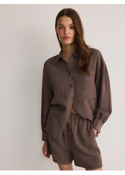 Reserved - Szorty z wiskozą - brązowy - id: 873BS-84X - marki Reserved - 178327925 Reserved - Szorty z wiskozą - brązowy ze sklepu Reserved w kategorii Szorty - zdjęcie 178327925