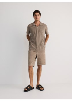 Reserved - Koszulka polo comfort fit - beżowy ze sklepu Reserved w kategorii T-shirty męskie - zdjęcie 178327967