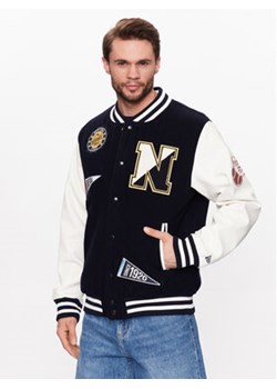 New Era Kurtka bomber Heritage All Over Patch 60332225 Granatowy Regular Fit ze sklepu MODIVO w kategorii Kurtki męskie - zdjęcie 178328066