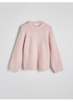 Reserved - Sweter z wełną z alpaki - pastelowy róż ze sklepu Reserved w kategorii Swetry damskie - zdjęcie 178331055