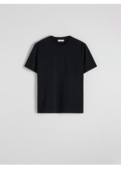 Reserved - Bawełniany t-shirt regular - czarny ze sklepu Reserved w kategorii T-shirty męskie - zdjęcie 178334276