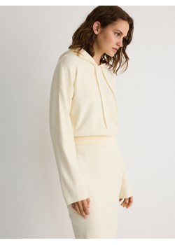 Reserved - Sweter z kapturem - kremowy ze sklepu Reserved w kategorii Swetry damskie - zdjęcie 178334686