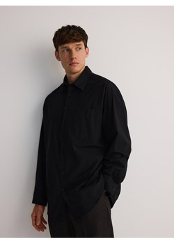 Reserved - Koszula boxy z bawełny egipskiej - czarny ze sklepu Reserved w kategorii Koszule męskie - zdjęcie 178335247