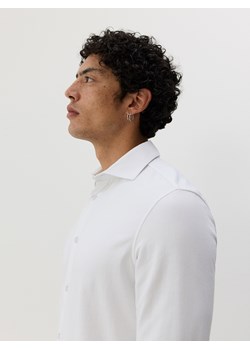Reserved - Koszula slim fit w paski - biały ze sklepu Reserved w kategorii Koszule męskie - zdjęcie 178336088