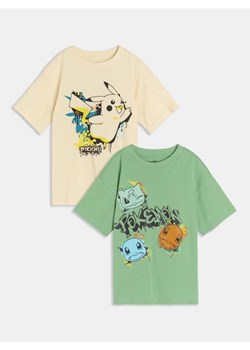 Sinsay - Koszulka oversize Pokémon 2 pack - wielobarwny ze sklepu Sinsay w kategorii T-shirty chłopięce - zdjęcie 178338715