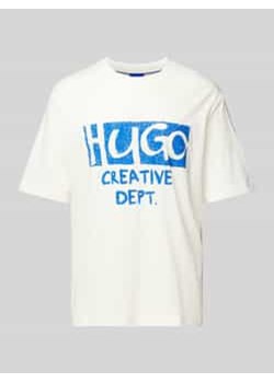 T-shirt z nadrukiem z logo model ‘Nugocrea’ ze sklepu Peek&Cloppenburg  w kategorii T-shirty męskie - zdjęcie 178339236