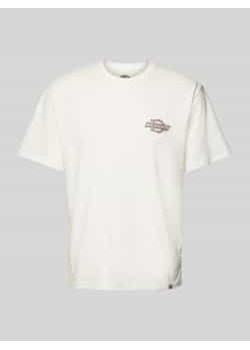 T-shirt z nadrukiem z logo model ‘WOOD’ ze sklepu Peek&Cloppenburg  w kategorii T-shirty męskie - zdjęcie 178339259