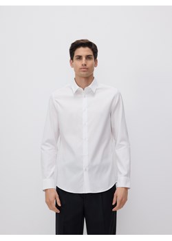 Reserved - Bawełniana koszula slim fit - biały ze sklepu Reserved w kategorii Koszule męskie - zdjęcie 178339377