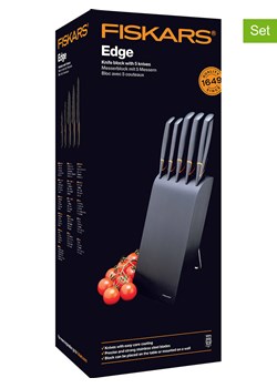 Fiskars 6-częściowy zestaw noży "Edge" w kolorze czarnym ze sklepu Limango Polska w kategorii Noże kuchenne - zdjęcie 178340228