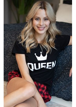 Dwuczęściowa piżama QUEEN PM.9943.RED, Kolor czerwono-czarny, Rozmiar S, Doctor Nap ze sklepu Primodo w kategorii Piżamy damskie - zdjęcie 178347868