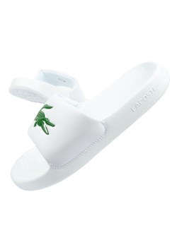 Klapki Lacoste Serve Slide W 02082 białe ze sklepu ButyModne.pl w kategorii Klapki damskie - zdjęcie 178348656