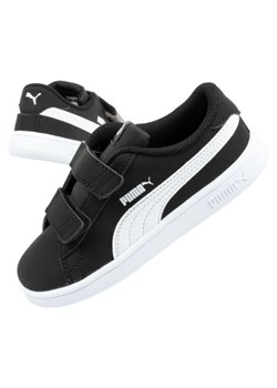 Buty Puma Smash v2 365184 34 czarne ze sklepu ButyModne.pl w kategorii Trampki dziecięce - zdjęcie 178348679