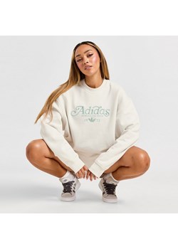 ADIDAS BLUZA SPORT CLUB CREW WHT/GRN ze sklepu JD Sports  w kategorii Bluzy damskie - zdjęcie 178349075