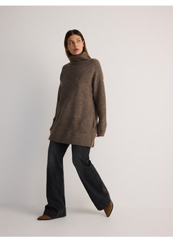 Reserved - Sweter z golfem - brązowy - id: 7119B-84M - marki Reserved - 178353099 Reserved - Sweter z golfem - brązowy ze sklepu Reserved w kategorii Swetry damskie - zdjęcie 178353099
