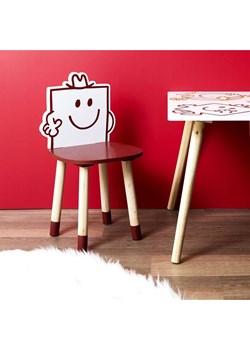 The Home Deco Kids Krzesło dziecięce &quot;Monsieur Costaud&quot; w kolorze czerwonym - 28 x 53,5 x 28 cm ze sklepu Limango Polska w kategorii Fotele dziecięce - zdjęcie 178353826
