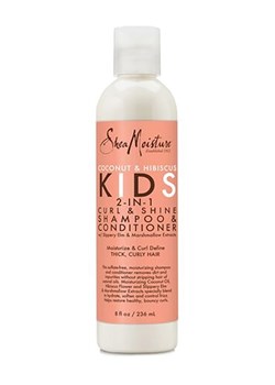 SHEA MOISTURE Szampon 2w1 &quot;Curl &amp; Shine&quot; - 236 ml ze sklepu Limango Polska w kategorii Szampony dla dzieci - zdjęcie 178354395