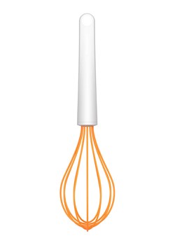 Fiskars Trzepaczka w kolorze biało-pomarańczowym - dł. 27,8 cm ze sklepu Limango Polska w kategorii Akcesoria kuchenne - zdjęcie 178354417