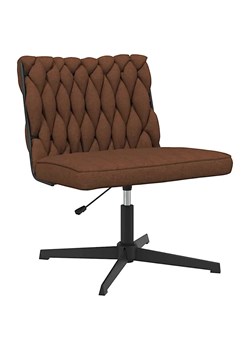 Fotel do biurka glamour brązowy P0-T57 ze sklepu Edinos.pl w kategorii Krzesła biurowe - zdjęcie 178355959