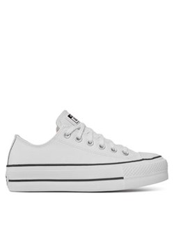 Converse Trampki Chuck Taylor All Star Lift Clean Ox 561680C Biały ze sklepu MODIVO w kategorii Trampki damskie - zdjęcie 178356127